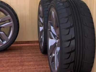 Mercedes 2010 E class wheel 3D model