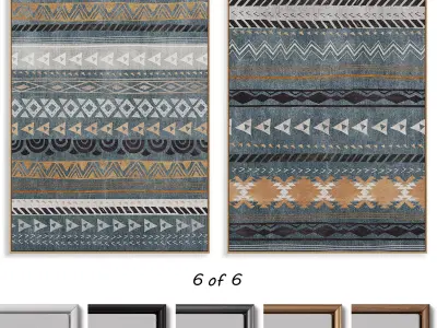 Abstract Painting Frame set 3D model get