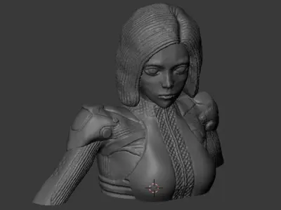 Alita battle angel bust version 3D print model