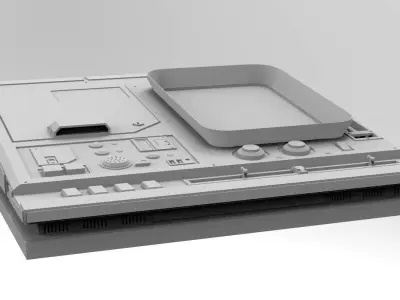 Sci-Fi Computer Decor Element Engineering Science Lab  3D model