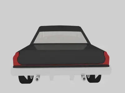 cartoon car 3D model 6