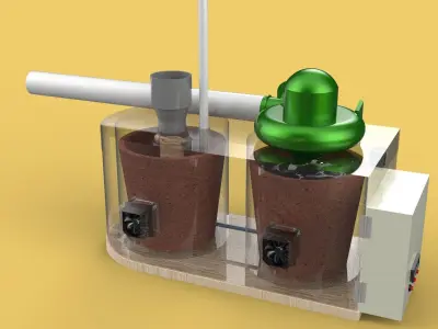 ULTRASONIC COOLING SYSTEM MIST HUMIDIFIER VAPORIZER FARM  3D model