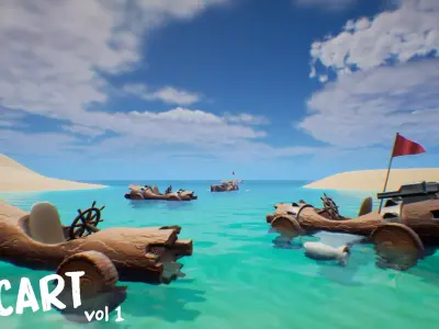 GoCart VOL 1 Low-poly 3D model