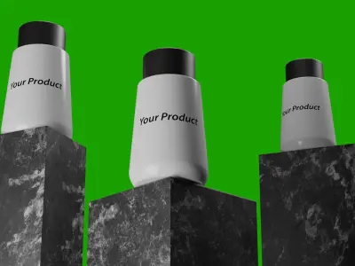 Realistic 3D Product Mockup Environment Free low-poly 3D model