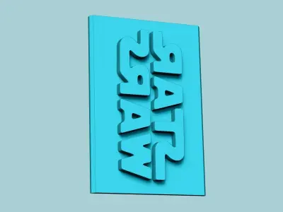 Stamp 97 - Star Wars Logo - Fondant Decoration Maker Toy 3D print model