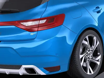Renault Megane GT 2016 VRAY 3D model