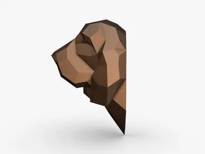 bloodhound head 3D print model