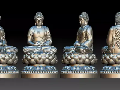 Amitabha Buddha  3D print model