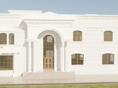 3d vaill house with car 3D model
