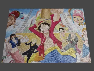 BEAUTIFUL ANIME DESIGNED CARPETS FOR YOUR INTERIOR 3D model