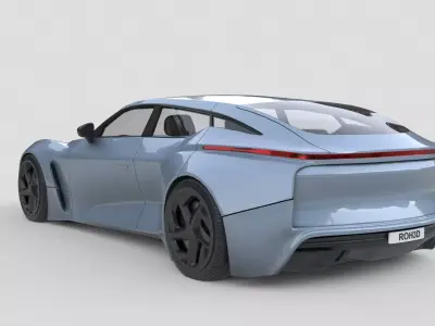 Generic Futuristic Performance Wagon EV 3D model