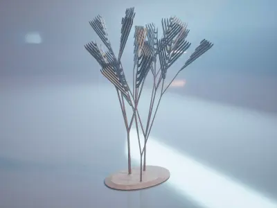 Conceptual shrub S1Cv7 Low-poly 3D model