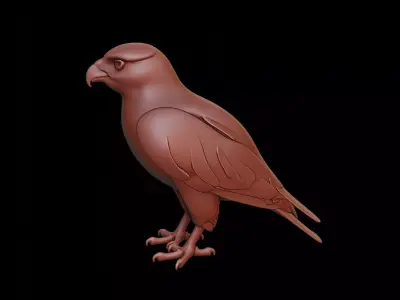 Falcon Animal Sculpture 3D print model purchase