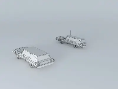 70s idea car Free 3D model