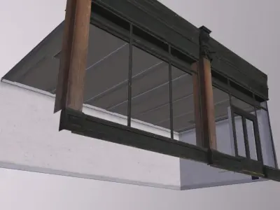 Shopfront Generic 1024 Low-poly 3D model