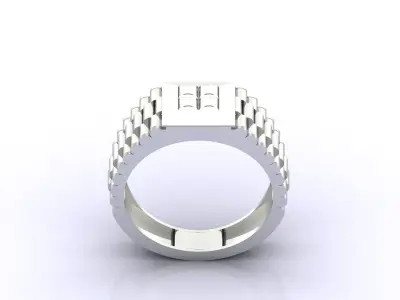 Print Ready STL 3DM  Gents Rings Diamond Men Ring  3D print model buy