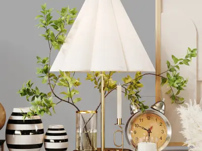 Decorative Set 230 Low-poly 3D model