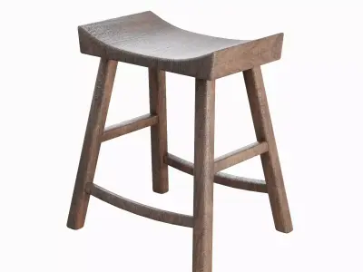 Old Wooden Chair Pack 3D Model Collection