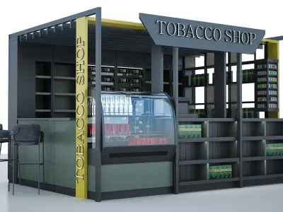 Shop Stand Design  3D model