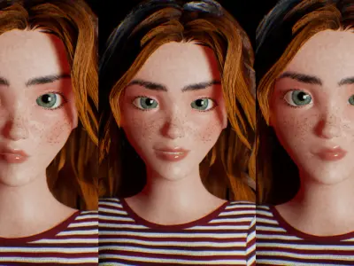 Game-Ready Stylized Character Maxim Low-poly 3D model