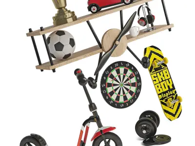 Filling for a boys room 3D model