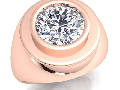 luxury Fancy Ring 51 3D print model