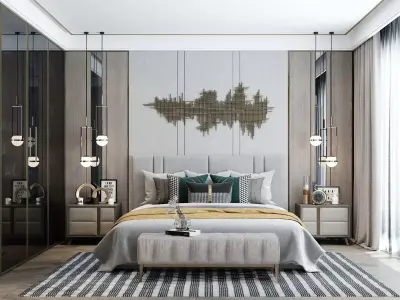 Bedroom luxury set 06 3D model 3D model 3D model 3D model