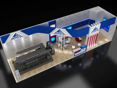 l Booth Exhibition Stand a247  3D model