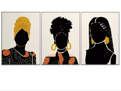 Art Frames 154- Black Arts 2 3D model