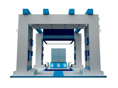  Booth Exhibition Stand a507  3D model