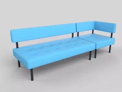 Sofa set 3D model purchase