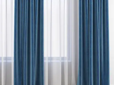 Set 85 Curtains 3D model