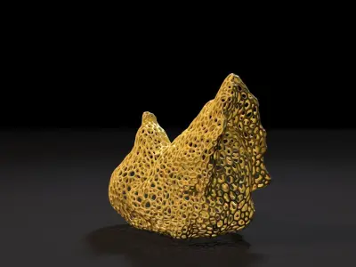 Chicken figure 3D print model