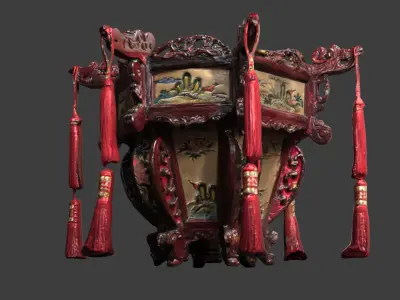 Chinese palace lantern   Low-poly 3D model buy