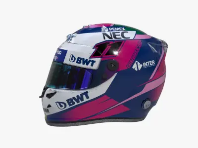 Perez helmet 2019 Low-poly 3D model