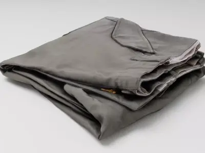 Green military hiking  army outdoor pants uniform 3D model