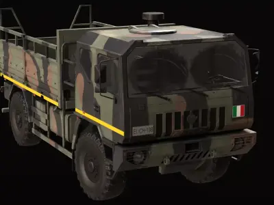 Iveco ACTL Game ready Low-poly 3D model