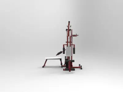 Gym equipment 3D model shop