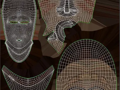 African Mask 3D model