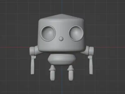 Cute Robot  Free 3D model