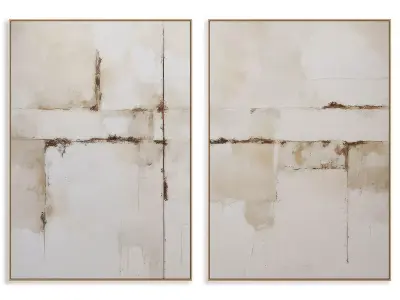 Abstract Painting Frame set 3D model 314