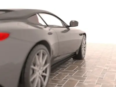 Aston Martin DB11 Low-poly 3D model
