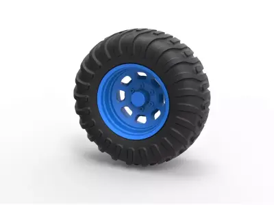 Offroad wheel 36 3D print model