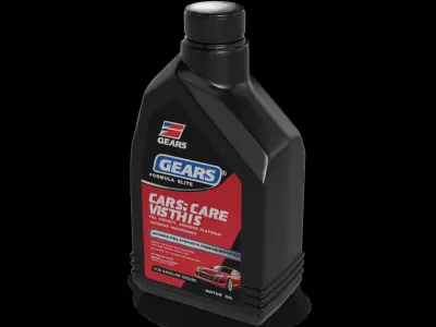 Oil and lubricants Car Care - Oil and Lubricants Low-poly 3D model