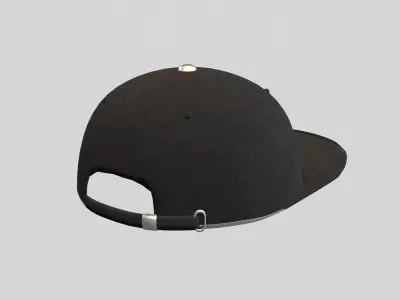 stylistic black cap 3D model