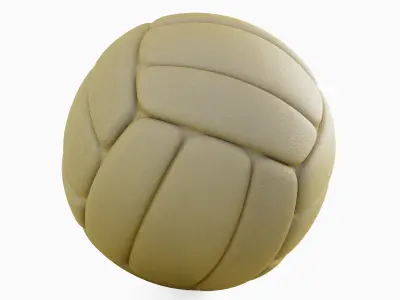 Simple Volleyball Ball Set 3D model