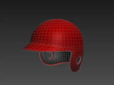 Baseball Helmet  3D model
