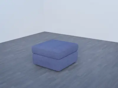 Sofa and Coffee Table Collection Low-poly 3D model