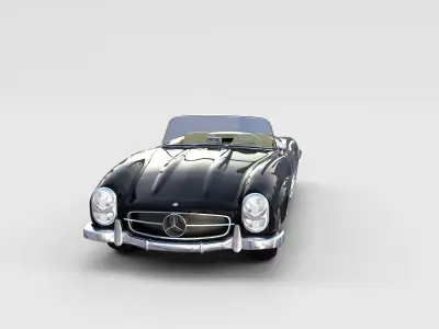 Mercedes 300SL with interior Pack 3D model