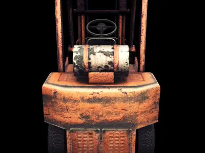Forklift - PBR - Textured Low-poly 3D model